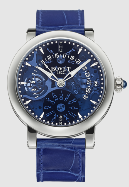 Replica Bovet Watch Recital 21 Retrograde Perpetual Calendar blue dial Replica Bovet Watch Recital 21 Retrograde Perpetual Calendar blue dial